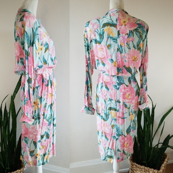 VTG 80s Carole Little for Saint Tropez West Dress - Picture 6 of 16